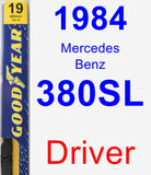 Driver Wiper Blade for 1984 Mercedes-Benz 380SL - Premium