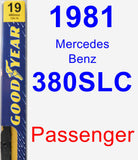 Passenger Wiper Blade for 1981 Mercedes-Benz 380SLC - Premium