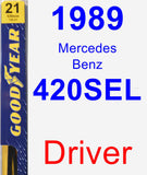 Driver Wiper Blade for 1989 Mercedes-Benz 420SEL - Premium