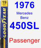 Passenger Wiper Blade for 1976 Mercedes-Benz 450SL - Premium