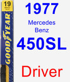 Driver Wiper Blade for 1977 Mercedes-Benz 450SL - Premium