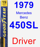 Driver Wiper Blade for 1979 Mercedes-Benz 450SL - Premium