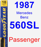 Passenger Wiper Blade for 1987 Mercedes-Benz 560SL - Premium