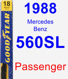 Passenger Wiper Blade for 1988 Mercedes-Benz 560SL - Premium