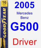 Driver Wiper Blade for 2005 Mercedes-Benz G500 - Premium