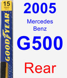 Rear Wiper Blade for 2005 Mercedes-Benz G500 - Premium