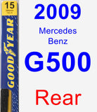 Rear Wiper Blade for 2009 Mercedes-Benz G500 - Premium