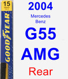 Rear Wiper Blade for 2004 Mercedes-Benz G55 AMG - Premium