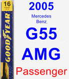 Passenger Wiper Blade for 2005 Mercedes-Benz G55 AMG - Premium