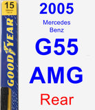 Rear Wiper Blade for 2005 Mercedes-Benz G55 AMG - Premium