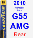 Rear Wiper Blade for 2010 Mercedes-Benz G55 AMG - Premium