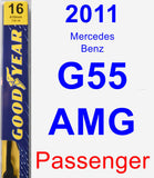 Passenger Wiper Blade for 2011 Mercedes-Benz G55 AMG - Premium