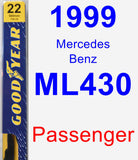 Passenger Wiper Blade for 1999 Mercedes-Benz ML430 - Premium