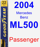 Passenger Wiper Blade for 2004 Mercedes-Benz ML500 - Premium