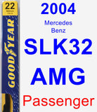 Passenger Wiper Blade for 2004 Mercedes-Benz SLK32 AMG - Premium