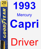 Driver Wiper Blade for 1993 Mercury Capri - Premium