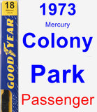 Passenger Wiper Blade for 1973 Mercury Colony Park - Premium