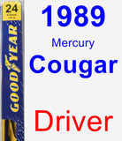 Driver Wiper Blade for 1989 Mercury Cougar - Premium