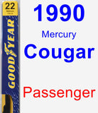 Passenger Wiper Blade for 1990 Mercury Cougar - Premium