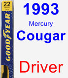 Driver Wiper Blade for 1993 Mercury Cougar - Premium