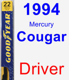 Driver Wiper Blade for 1994 Mercury Cougar - Premium