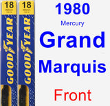 Front Wiper Blade Pack for 1980 Mercury Grand Marquis - Premium