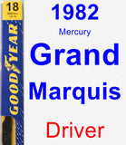 Driver Wiper Blade for 1982 Mercury Grand Marquis - Premium