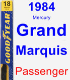 Passenger Wiper Blade for 1984 Mercury Grand Marquis - Premium