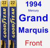 Front Wiper Blade Pack for 1994 Mercury Grand Marquis - Premium