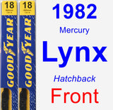 Front Wiper Blade Pack for 1982 Mercury Lynx - Premium