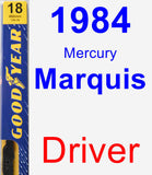 Driver Wiper Blade for 1984 Mercury Marquis - Premium