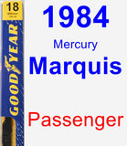 Passenger Wiper Blade for 1984 Mercury Marquis - Premium