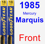 Front Wiper Blade Pack for 1985 Mercury Marquis - Premium