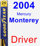 Driver Wiper Blade for 2004 Mercury Monterey - Premium