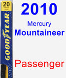 Passenger Wiper Blade for 2010 Mercury Mountaineer - Premium