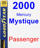 Passenger Wiper Blade for 2000 Mercury Mystique - Premium