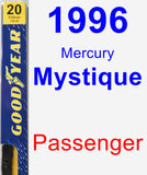 Passenger Wiper Blade for 1996 Mercury Mystique - Premium