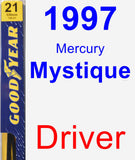 Driver Wiper Blade for 1997 Mercury Mystique - Premium