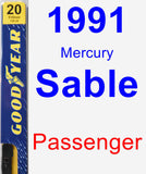 Passenger Wiper Blade for 1991 Mercury Sable - Premium