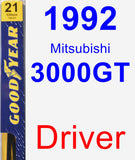 Driver Wiper Blade for 1992 Mitsubishi 3000GT - Premium