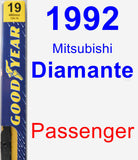 Passenger Wiper Blade for 1992 Mitsubishi Diamante - Premium