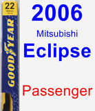 Passenger Wiper Blade for 2006 Mitsubishi Eclipse - Premium