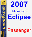 Passenger Wiper Blade for 2007 Mitsubishi Eclipse - Premium