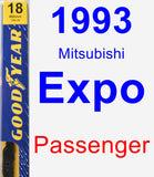 Passenger Wiper Blade for 1993 Mitsubishi Expo - Premium