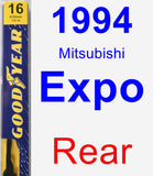 Rear Wiper Blade for 1994 Mitsubishi Expo - Premium