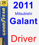 Driver Wiper Blade for 2011 Mitsubishi Galant - Premium