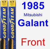 Front Wiper Blade Pack for 1985 Mitsubishi Galant - Premium