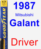 Driver Wiper Blade for 1987 Mitsubishi Galant - Premium