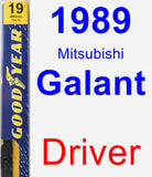 Driver Wiper Blade for 1989 Mitsubishi Galant - Premium