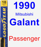 Passenger Wiper Blade for 1990 Mitsubishi Galant - Premium